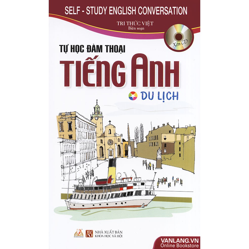 Sách - Tự học đàm thoại tiếng Anh du lịch - Tri Thức Việt (kèm CD)
