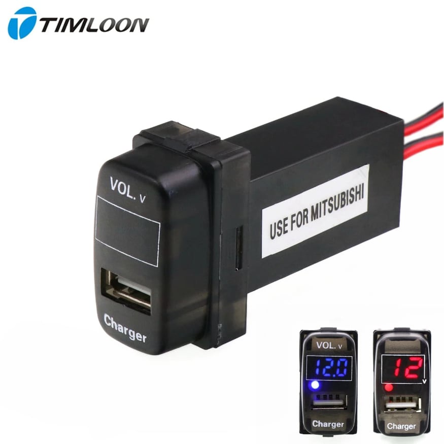 Sạc usb, báo volt gắn Tapplo Mitsubishi Grandis......