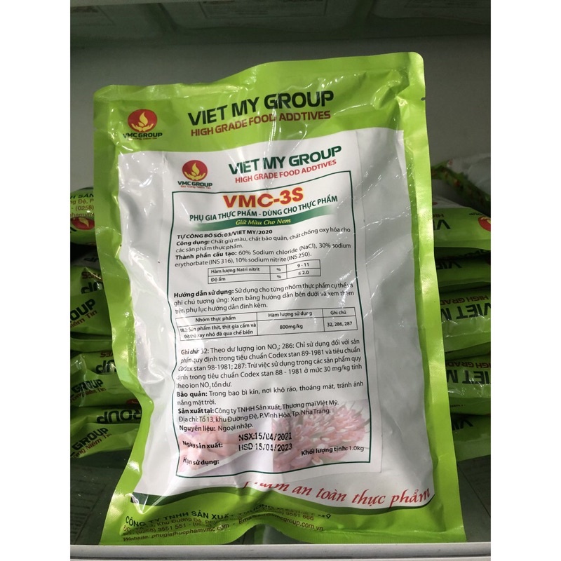 VMC 3S-PHỤ GIA TẠO HỒNG TỰ NHIÊN CHO CÁC SẢN PHẨM NEM, GIÒ, CHẢ, XÚC XÍCH...