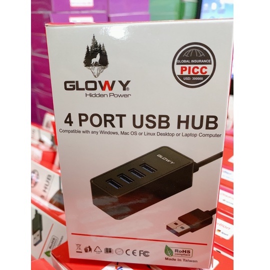 Bộ chia 4 cổng USB _ Hub USB Gloway H5U3B _ Bảo hành 12 tháng !!