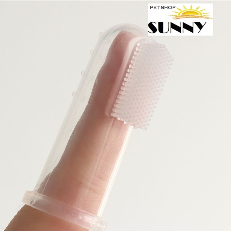 Bàn chải xỏ ngón chà lông hamster, sóc, thú nhỏ (1 cái)