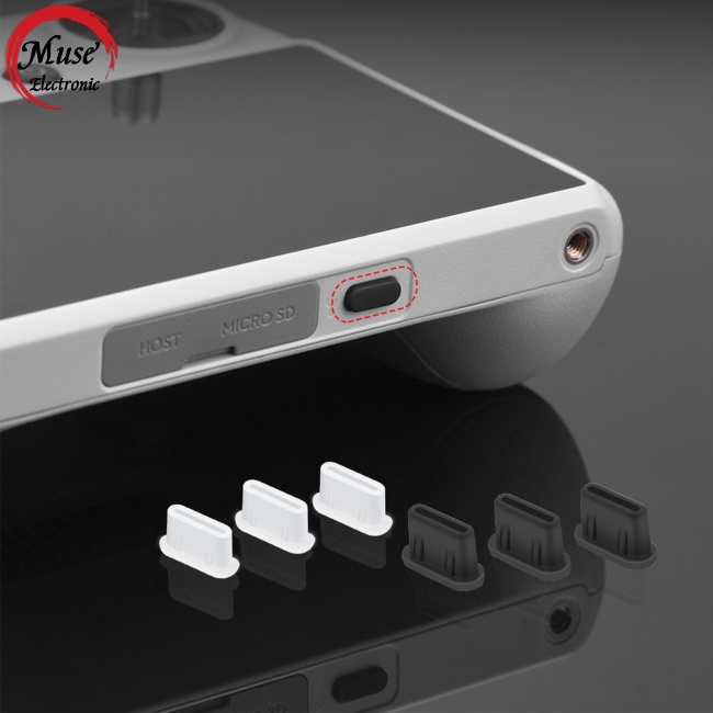 Set 3 Nút Silicon Chống Bụi Cổng Type-c Tương Thích Với Điều Khiển Dji Mini 3 Pro Mobile