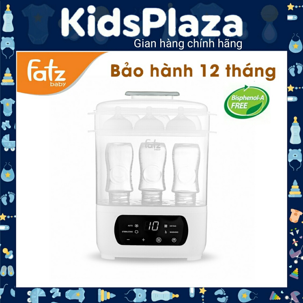 Máy Tiệt Trùng Sấy Khô Hâm Sữa Điện Tử Fatzbaby 4 trong 1 - Chief 2 FB4921CY - Bảo hành 12 tháng