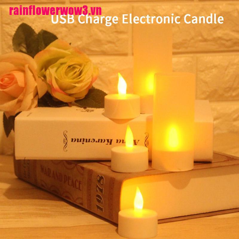 Đèn LED Nến Sạc Usb Tiện Lợi