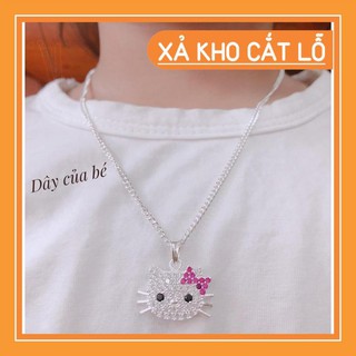 [XẢ HÀNG] Dây chuyền mặt mèo cho bé bạc ta