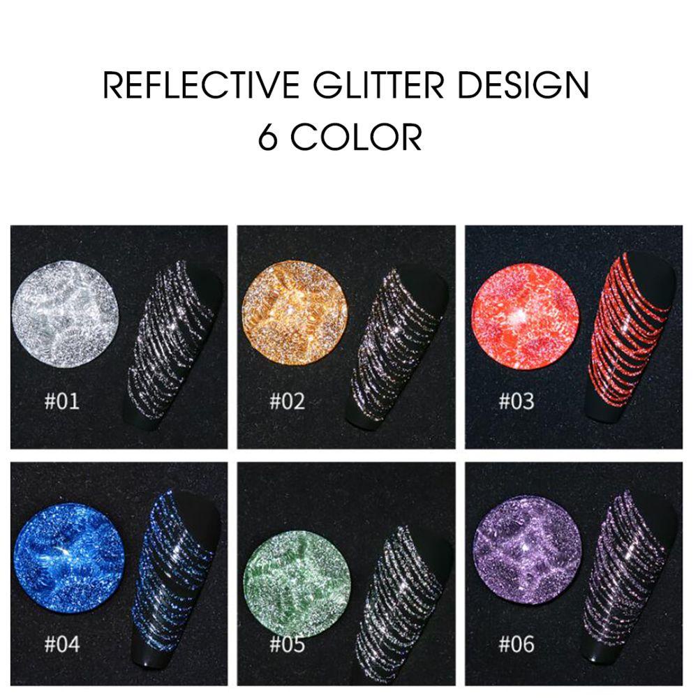 FUTURE 5ml Manicure Nail Art with Glitter Soak Off Pulling Silk Nail Gel Spider Web Gel DIY Reflective Sparkling Varnish Polish