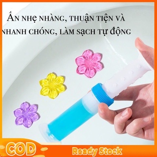 Ống gel bơm 12 bông hoa khử mùi tạo hương thơm nhà vệ sinh