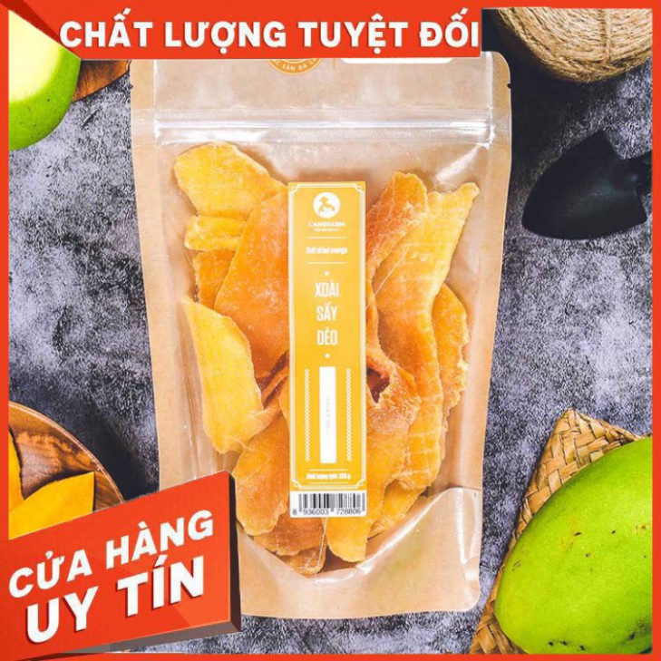 LANGFARM | Xoài sấy dẻo bịch 225g Được chế biến từ trái cây tươi ngon, thích hợp tiêu dùng hoặc làm quà tặng.