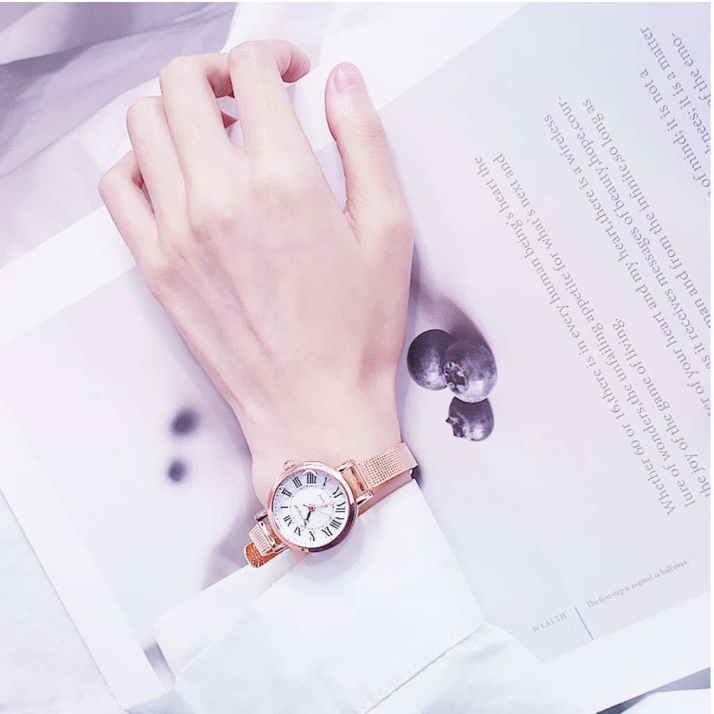 DHD239 ĐỒNG HỒ NỮ DÂY LƯỚI NHUYỄN CANDY CAT 239 LA MÃ PHONG CÁCH THỜI TRANG HÀN QUỐC | BigBuy360 - bigbuy360.vn