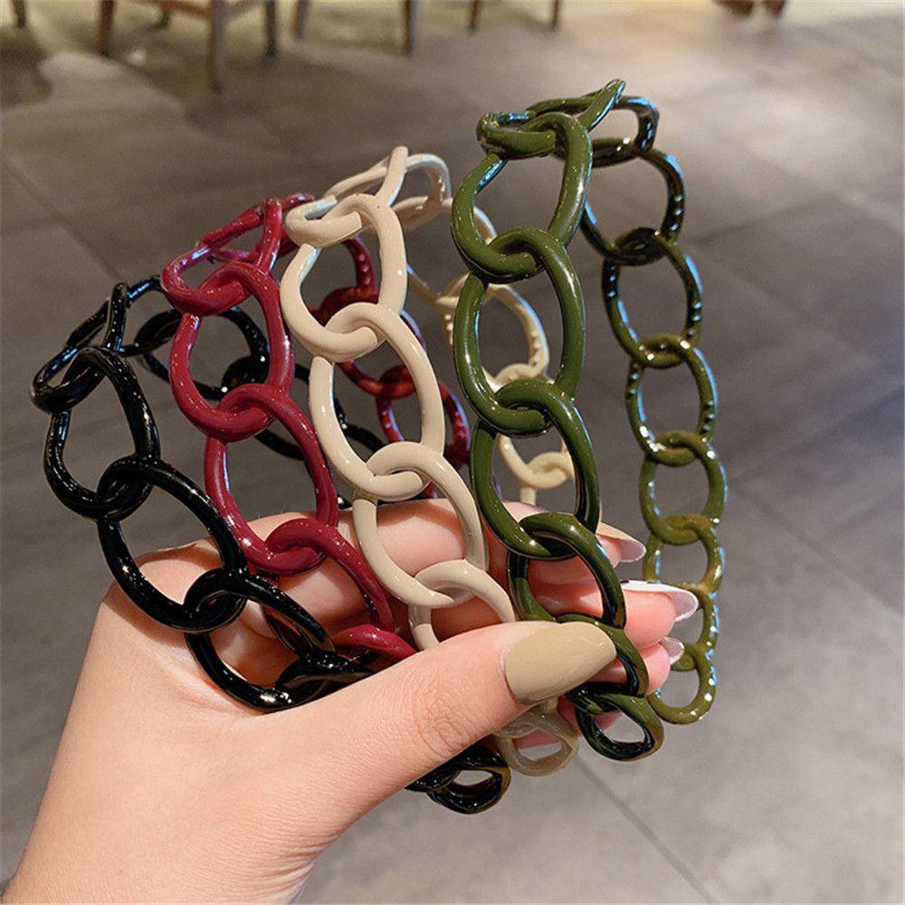 Băng Đô Cài Tóc Bản Rộng Thiết Kế Đơn Giản Mới