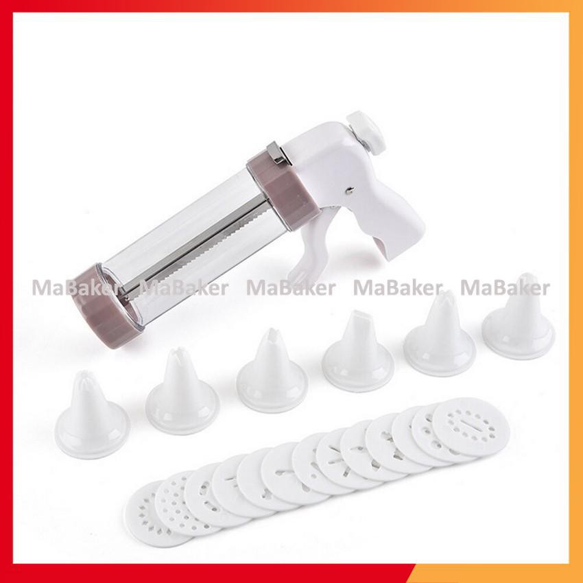 Bộ nhấn tạo hình bánh quy Cookie Press mẫu mới, 19 chi tiết cao cấp, tiện dụng - MaBaker