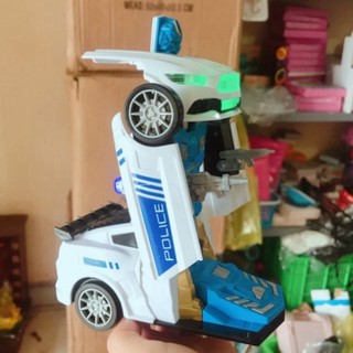 Ô Tô (Oto) Cảnh Sát Biến Hình Siêu Nhân Cho Bé