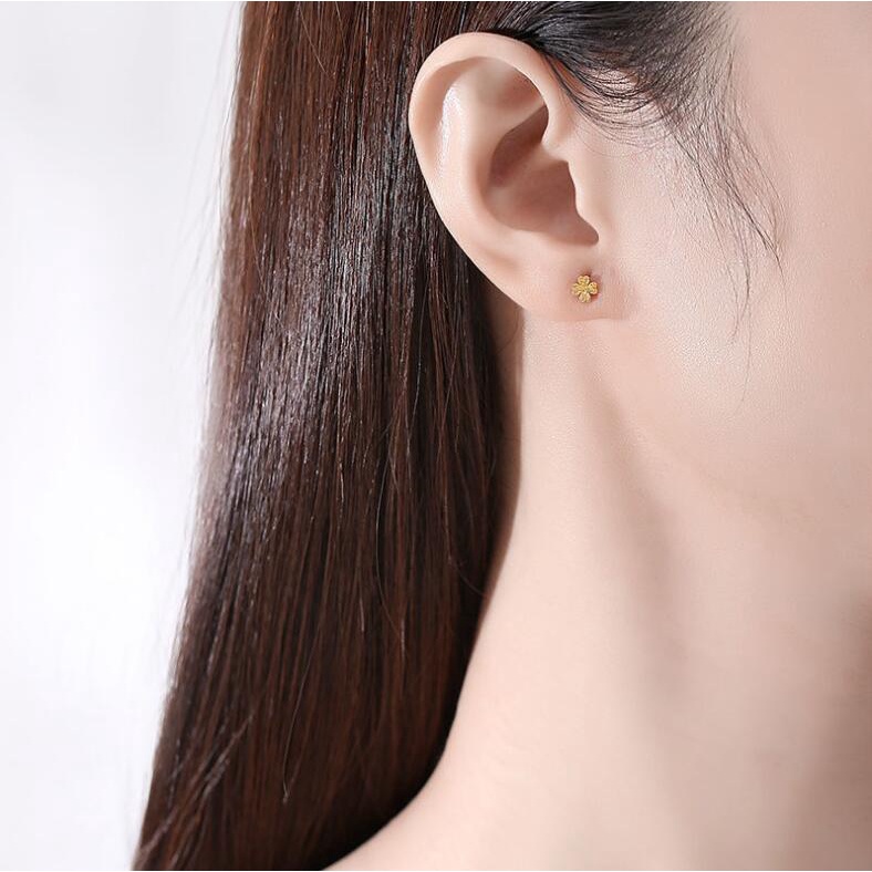 Bingo Bông Tai Hình Ngôi Sao Năm Cánh Mạ Vàng 18k Thời Trang Cho Nữ