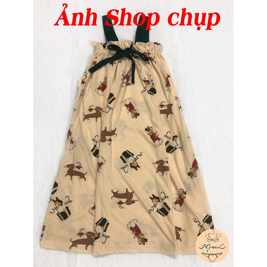 Váy Ngủ 2 Dây Bản To Dáng Suông Họa Tiết Dễ Thương Váy Ngủ Cute 2 Dây V001 | BigBuy360 - bigbuy360.vn