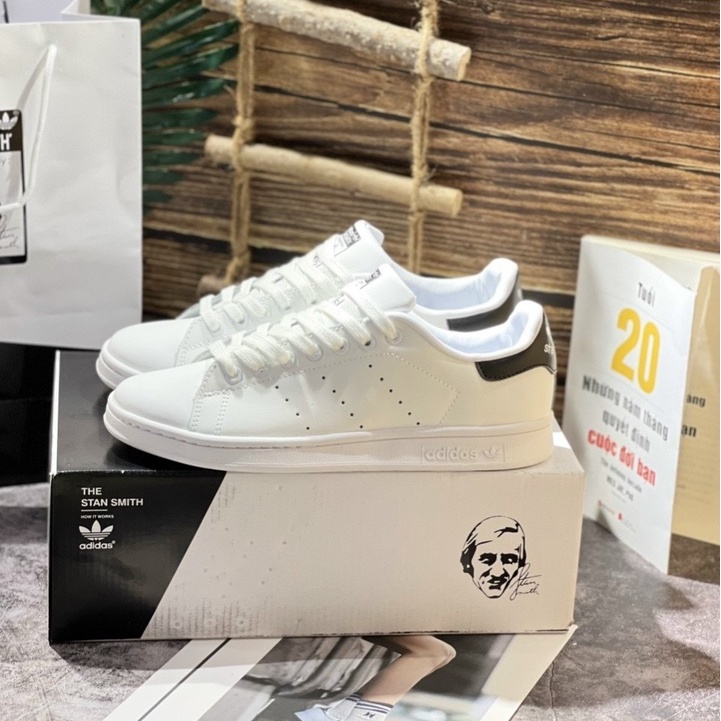 Giày Thể Thao Sneaker Adi.dass Stan.Smith Running White Green/Black Tặng Tất