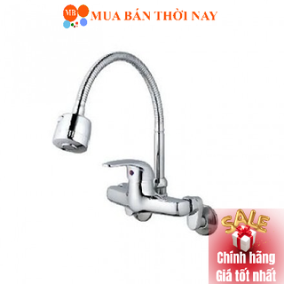 Vòi chén nóng lạnh âm tường dẻo 2 chế độ Caesar K526C, bảo hành 3 năm