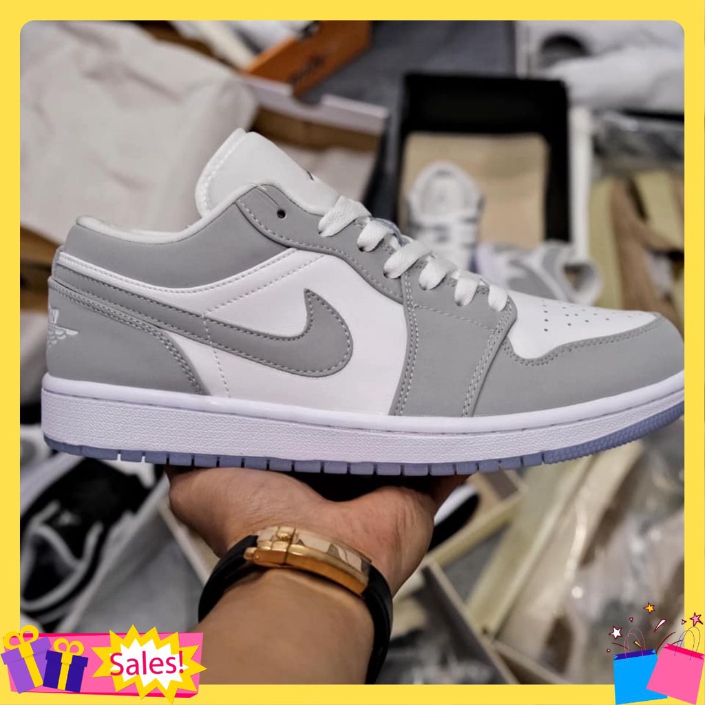 Giày Sneaker Jordan 1 Low Wolf Grey DC0774-105