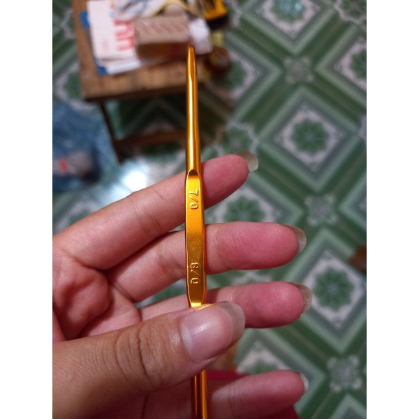 Kim móc 2 đầu daiso Nhật màu vàng đẹp mắt móc êm
