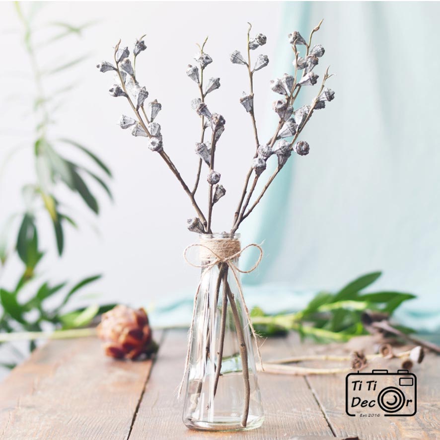 Bó Hoa Bạch Đàn Khô Decor TiTi Decor Cắm Bình Hoa Hoa Khô Trang Trí Phòng Khách Phong Cách Bắc Âu