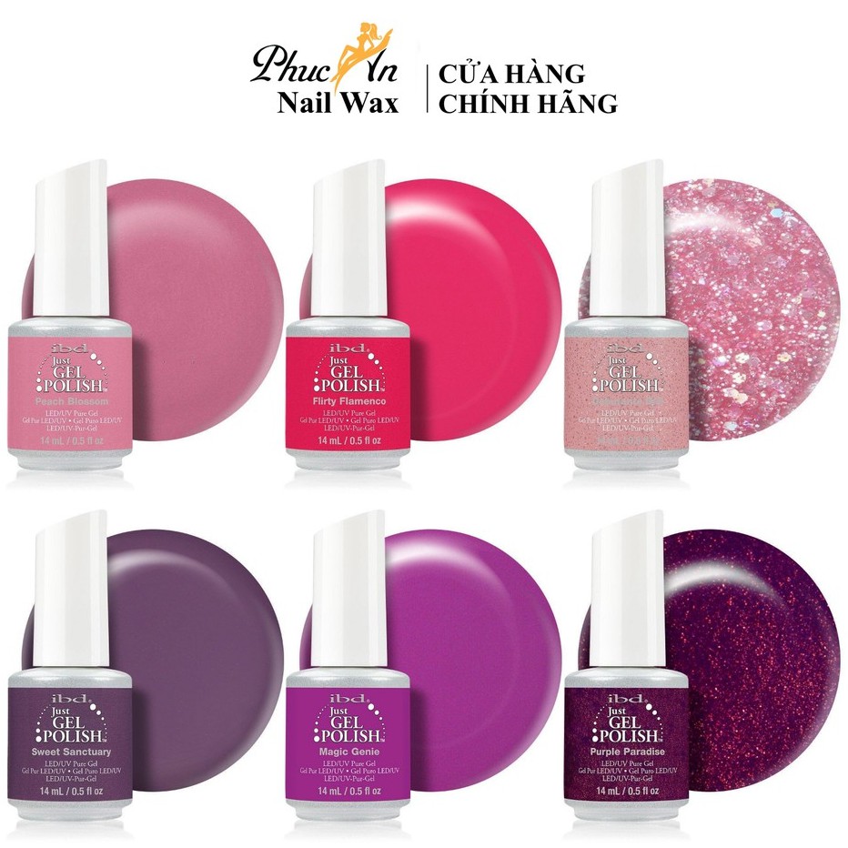 Sơn Gel Màu iBD BST Màu Hồng Tím Pastel Chính Hãng USA Nước Sơn Mướt Mịn , Sắc Nét , Bám Bền Cao