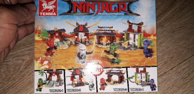 Combo 4 hộp Lego Ngôi Đền Ninjago 6202 trọn bộ
