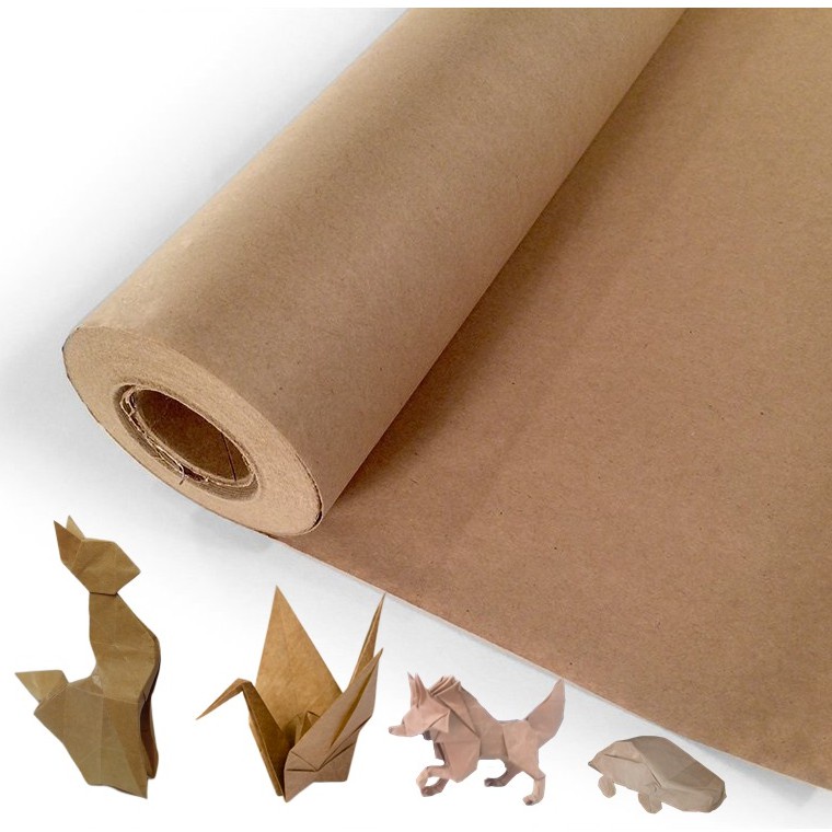 Cuộn giấy xi măng 1kg loại dày mịn dùng gói hàng tiêu chuẩn GUEM