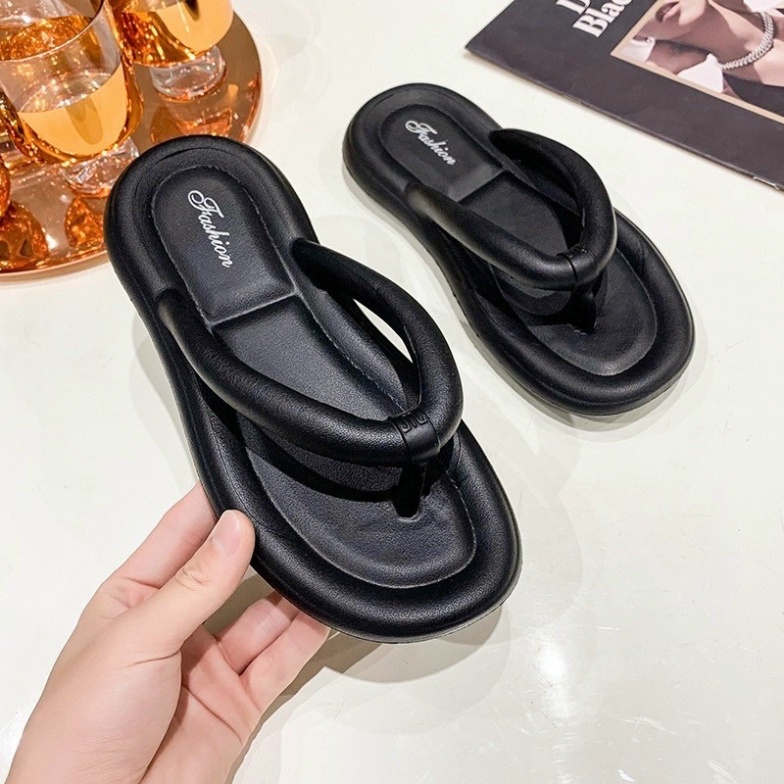 Dép kẹp xỏ ngón nữ quai tròn nhiều màu sắc chất nhựa eva siêu nhẹ đi biển đi mưa không thấm nước - DL167