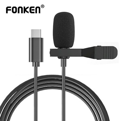Micro kẹp FONKEN nhỏ gọn 1.5m đa hướng với giắc cắm Type C tiện dụng cho máy tính xách tay điện thoại di động