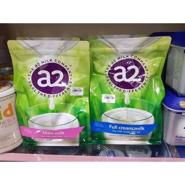 SỮA TƯƠI DẠNG BỘT A2 nguyên kem và tách kem 1kg của Úc date 10/2023