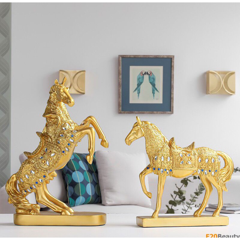 🐎Tượng Ngựa Phong Thủy🐎⚡Đồ Trang Trí Nội Thất Phòng Khách, Kệ treo, Bàn làm việc Đẹp Rẻ⚡F20Beauty💫🍁Phong cách hiện đại🍁 | BigBuy360 - bigbuy360.vn