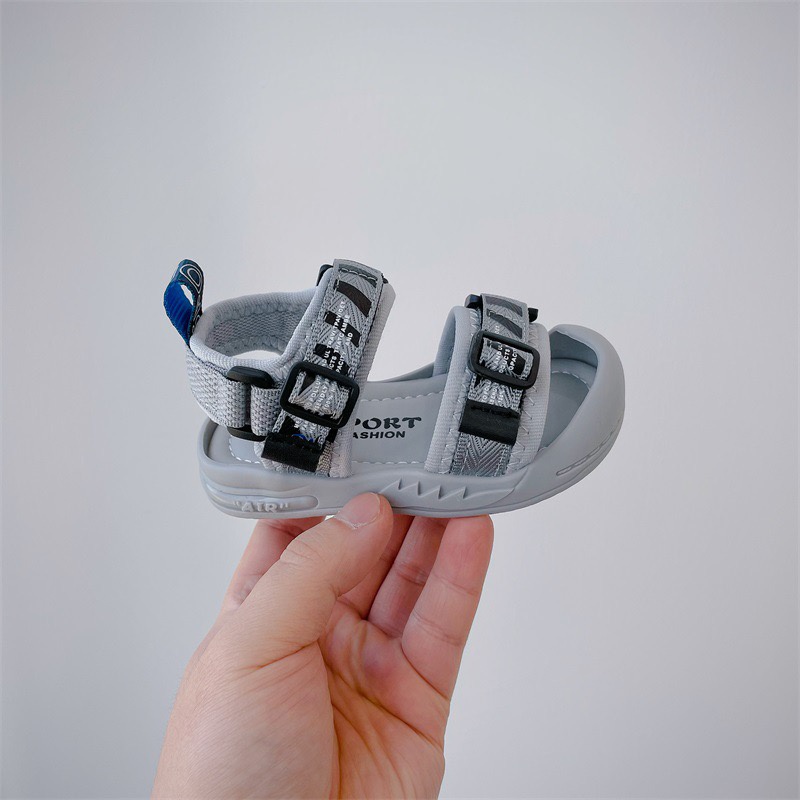 ￼￼Giày sandal bé trai- Sandal tập đi quai dán nhẹ cho bé mẫu mới SA447