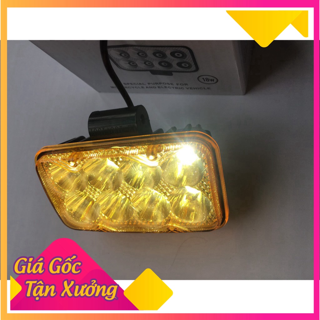 🌴 Đèn trợ sáng xe máy 8 mắt led lắp cho mọi loại xe 🌴 (Ảnh Sp thật)