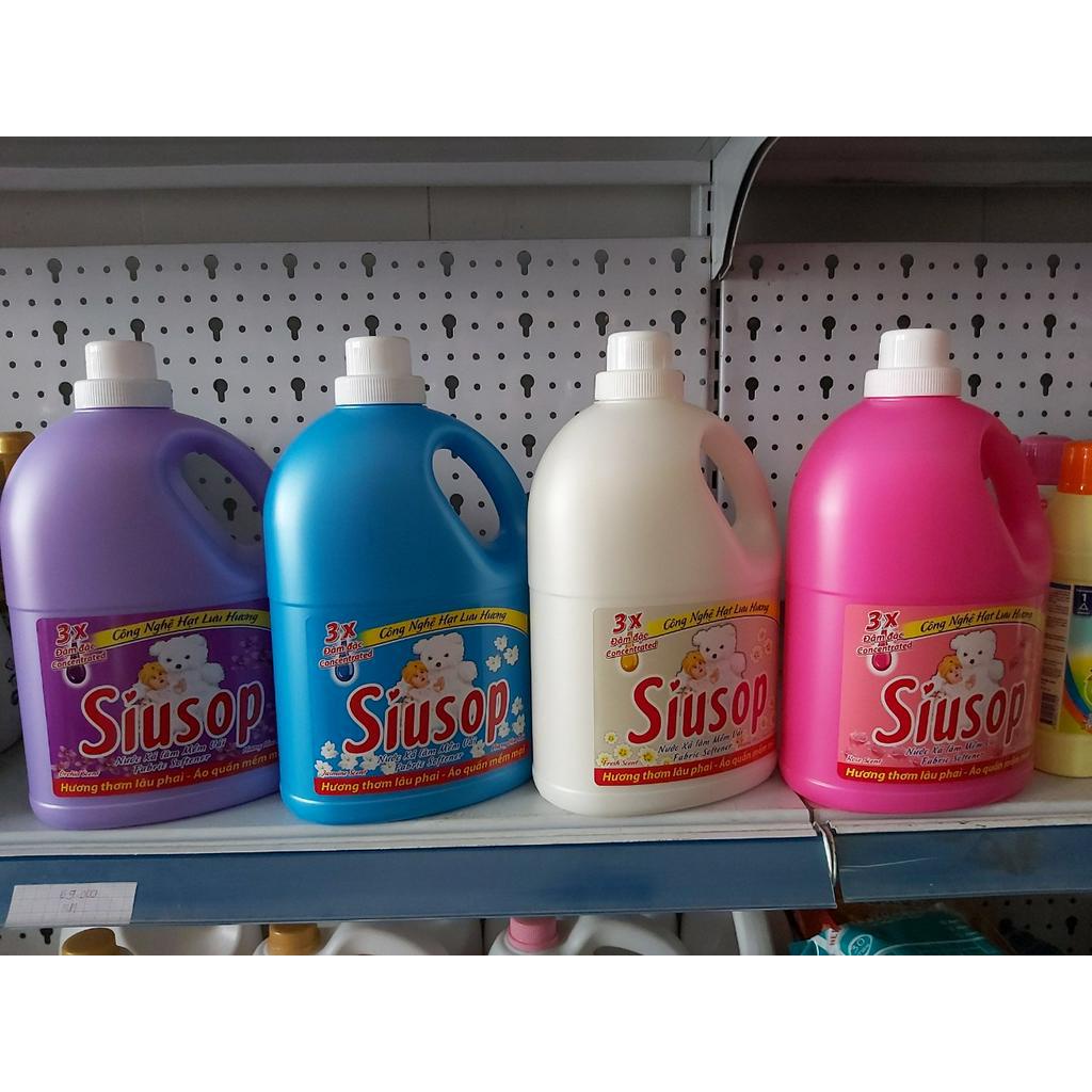 Nước xả quần áo Siusop 3.8kg- Hàng Triệu Hạt Lưu Hương