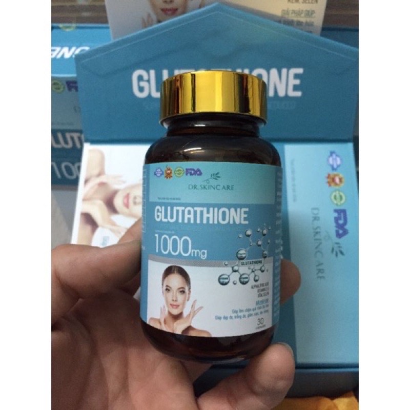 Viên uống trắng da mờ nám Glutathione Dr.Skincare 1000mg