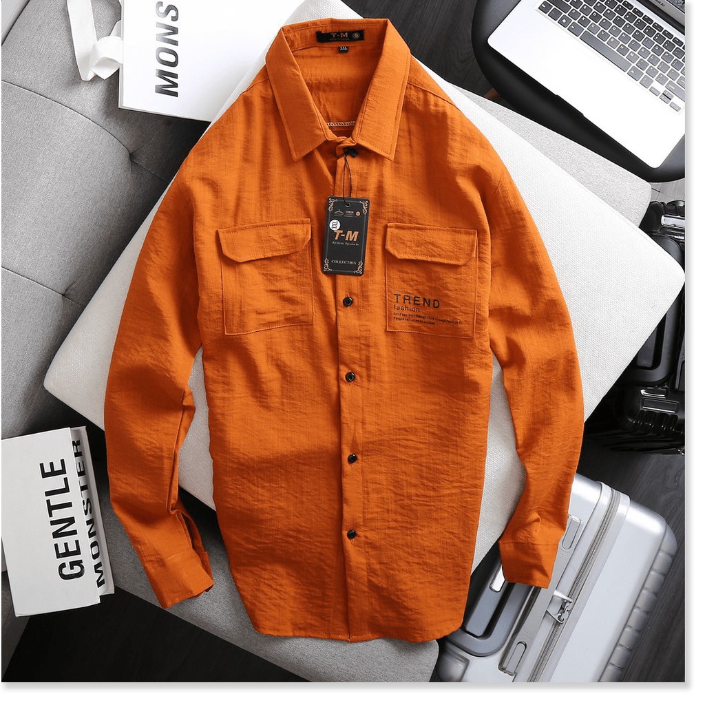 Áo Sơ Mi Vải Đũi Dài Tay Mát Mịn Không Nhăn Không Xù ✸Không Phai Màu✸ HP