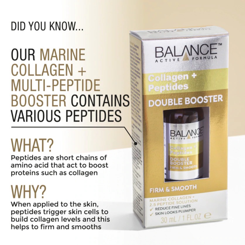 Tinh chất serum Balance Active Formula Collagen Peptides Double Booster 30ml