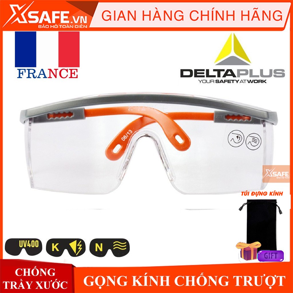 T- Kính bảo hộ Deltaplus Kilimanjaro Kính chống bụi, chống tia UV, chống xước đọng sương, dùng trong lao động, đi xe máy