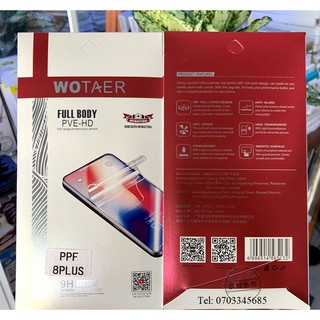 Miếng dán ppf iphone 7 plus, 8 plus wotaer