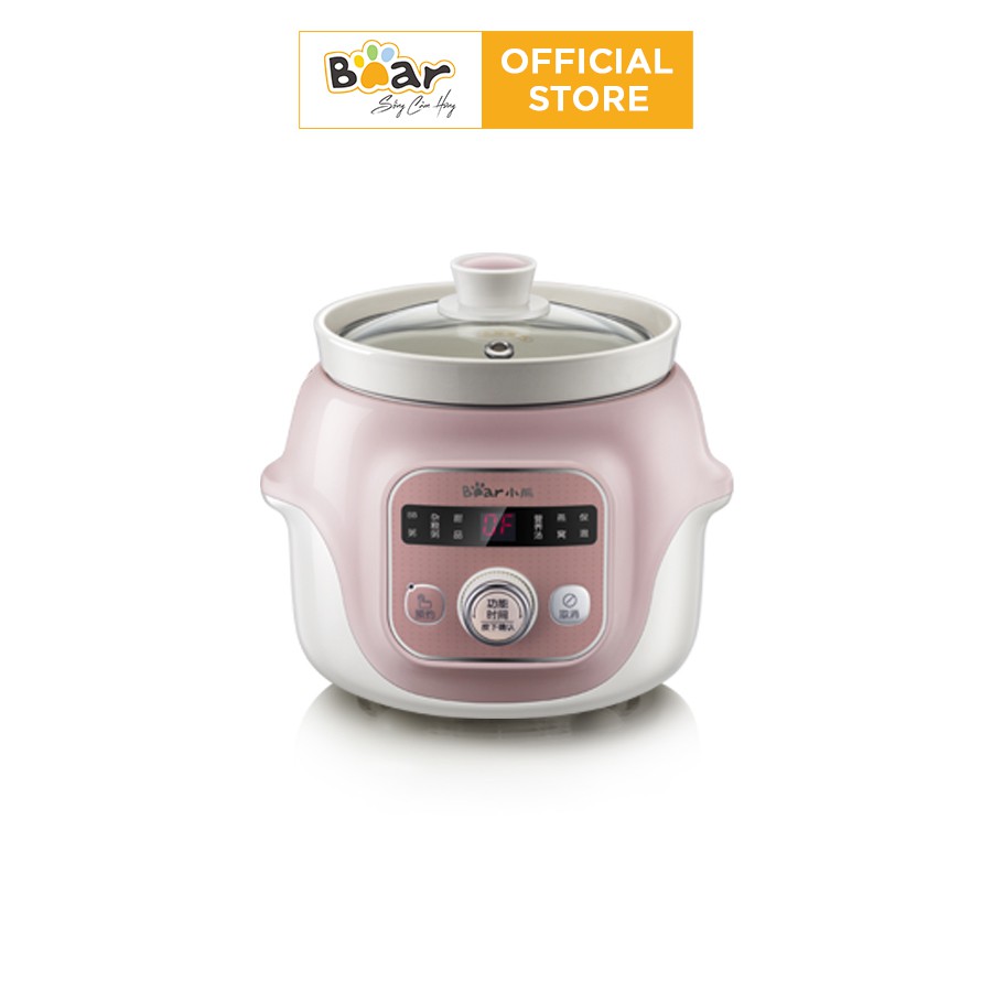 Nồi nấu chậm đa năng 1.0L Bear DDG-D10B1S - Bản Quốc Tế - Hàng chính hãng