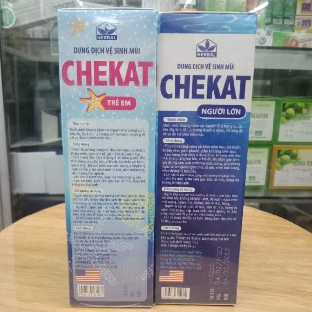 Dung dịch vệ sinh mũi Chekat 75ml