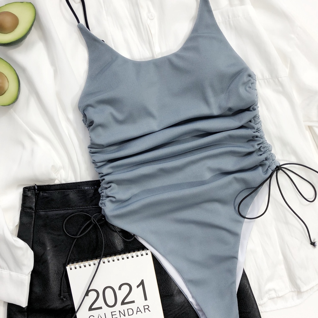 Đồ bơi một mảnh DUNEA phối dây rút thời trang gợi cảm cho nữ