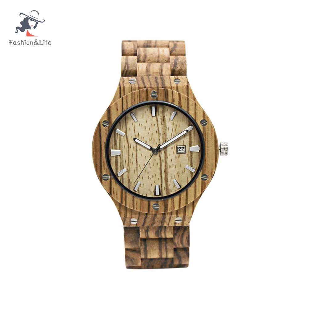 Đồng Hồ Đeo Tay Bằng Gỗ Tre Cho Nam Và Nữ