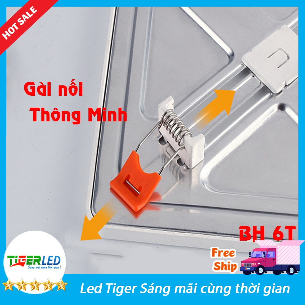 Đèn Âm trần full size công nghệ mới siêu mỏng TRÒN/VUÔNG 12W-15W Công xuất thực siêu sáng