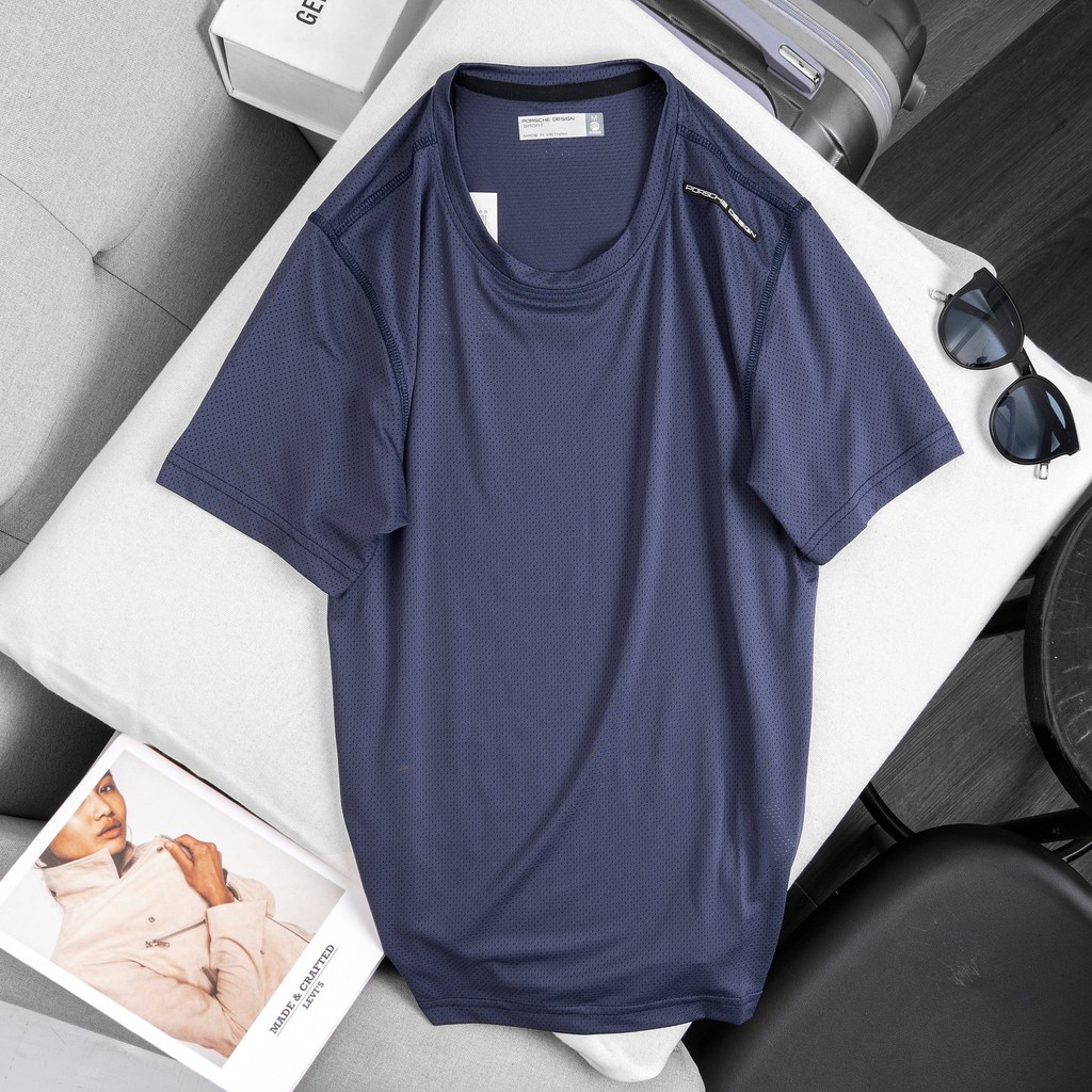 Áo thun thể thao nam chất liệu dệt kim cao cấp siêu mát, siêu thấm hút 4534