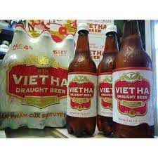 Bia tươi việt hà 1 lít combo 6 chai