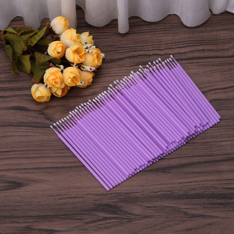✿ Set 100 Cọ Nhỏ Tháo Lông Mi Giả Sử Dụng Một Lần Tiện Lợi