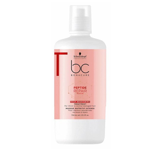 Dầu hấp ủ Schwarzkopf BC Bonacure Peptide Deep Rescure Repair phục hồi tóc hư tổn nặng 750ml