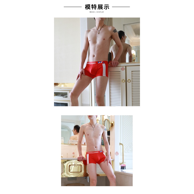 Quần Lót Nam Sịp Nam Vải Cotton Thấm Hút Kháng Khuẩn Co Dãn Tốt WANGJIANG-WJ02