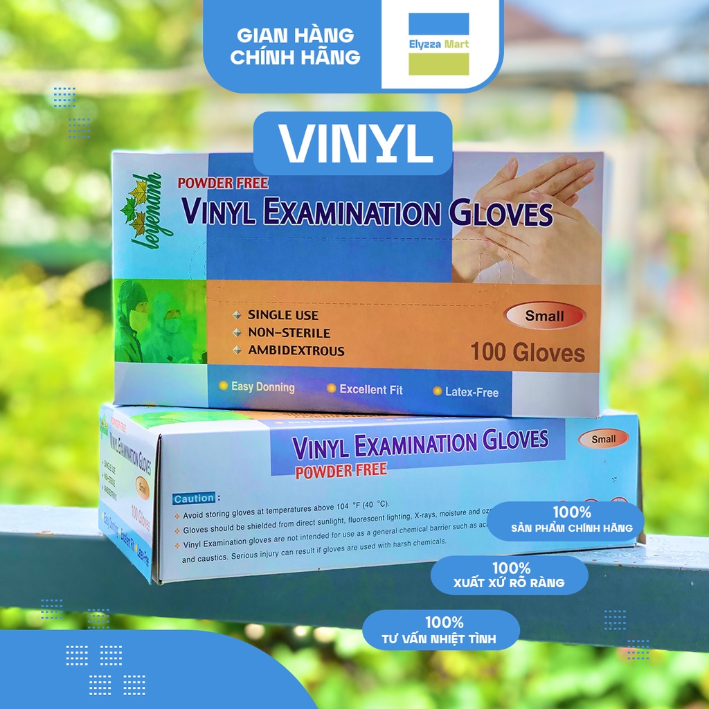 Găng Tay Y Tế Vinyl Trắng Trong Không Bột Chuyên Dùng Trong Thực Phẩm