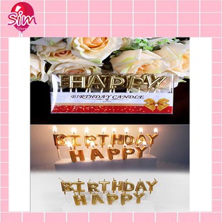 Nến chữ happy birthday